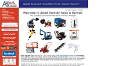 Desktop Screenshot of alliedrentall.com